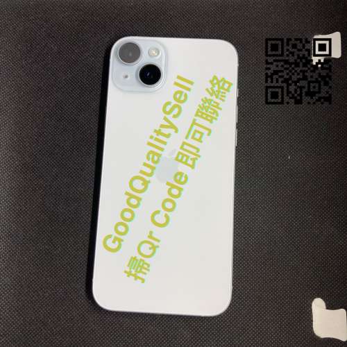 $(4) 99%新 iPhone 15 Plus 256GB 藍色 港行 雙卡