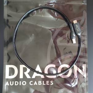 幾乎全新 頂級發燒 黑龍 Black Dragon USB C to C 線 1.5 英尺長 美國製造