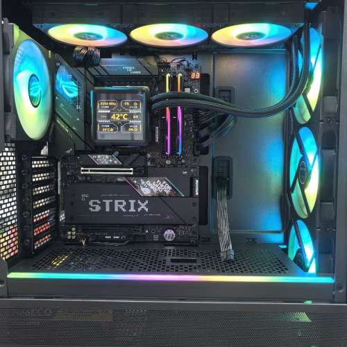 AMD 9800X3D ASUS ROG B850-E Gaming G Skill DDR 5 64GB 1TB SSD Antec 1300W