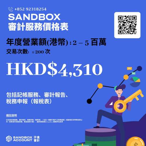 一口價 HK$4,310  會計審計套餐：