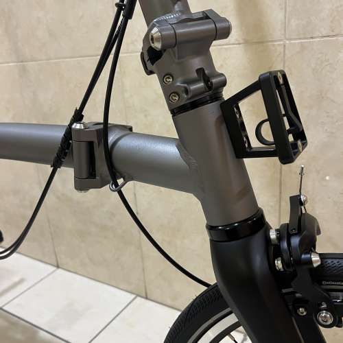 特價 2025 最新款超輕版 ACEOFFIX C5 5速 啞黑色碳前叉鋁合金折叠車 送前後蛙燈叮叮