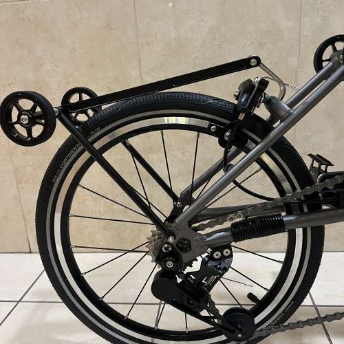 特價 2025 最新款超輕版 ACEOFFIX C5 5速 啞黑色碳前叉鋁合金折叠車 送前後蛙燈叮叮