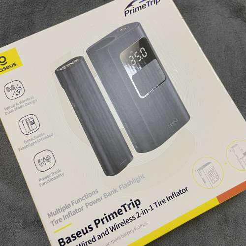 Baseus PrimeTrip VA1 Car Tire Inflator – 2-in-1,Wireless & Wired DUAL Mode