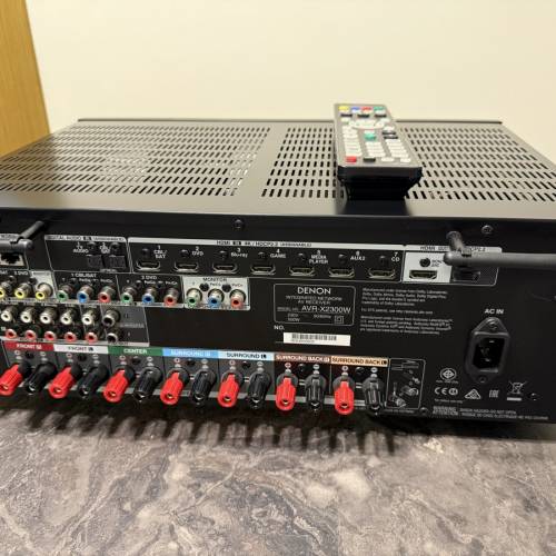 DENON AVR-X2300W 7.2聲道AV擴音機，壞機不能開機。