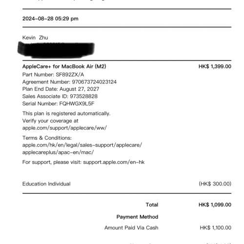 Apple MacBook m2 512g 午夜灰