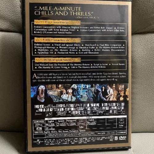 dvd  THE MUMMY木乃伊