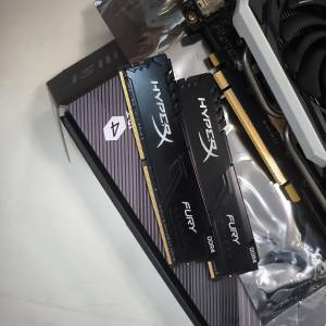 Msi 1660 super,HYPERX ddr4 ram  2133mhz 8g x2
