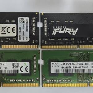 (9成9新)kingston FURY DDR4 32GB (16GBX2) (Ram.記憶體.內存) SKhynix 4GB 8GB RAM