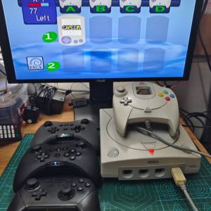 無線藍芽SEGA Dreamcast 已改220v世嘉 遊戲機已加裝藍芽模組支援ps3 ps4 ps5 pro w...
