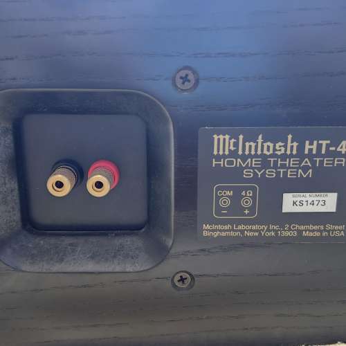 美國製造麥景圖中置喇叭 McIntosh HT -4  +送喇叭線