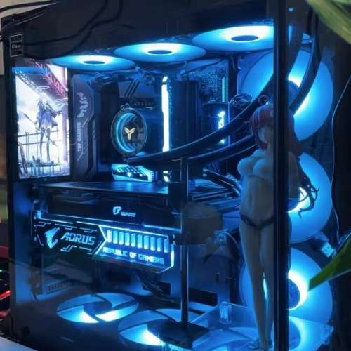 Intel® Core™ i7 第10 代 高端水冷電競遊戲/剪片電腦主機，頂配16G 記憶體，4G 遊...