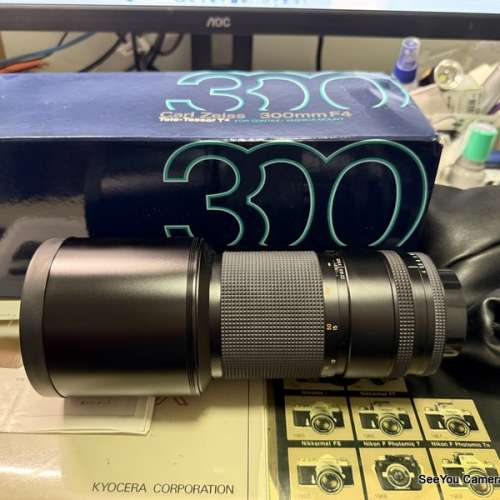 Over 95% New Contax 300mm f/4 MMG Lens with box $3880. Only