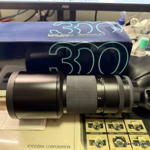 Over 95% New Contax 300mm f/4 MMG Lens with box $3880. Only