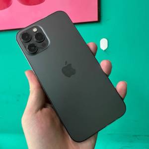 iPhone 12 Pro Max 512G，電池壽命89 ％，電池極好，5G 雙咭雙待，配送：手機殼、鋼...