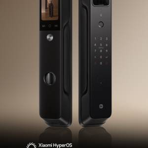 小米智能門鎖4Pro 全自動指紋大屏貓眼人臉識別家用防盜鎖智能鎖