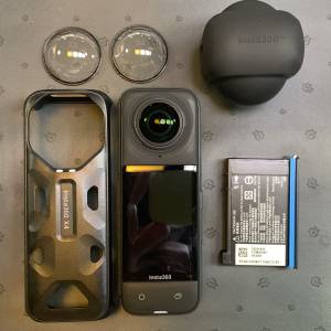 [觀塘實體店] 二手 Insta360 X4 (連鏡頭保護套+控溫握套) 行貨保養到2026年3月 *S7...