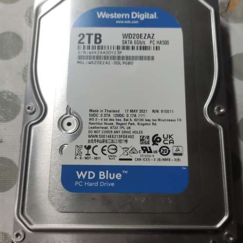 WD 2TB 3.5吋硬碟