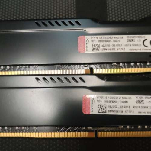Kingston Desktop Ram 8GBx2 共16GB DDR4 2666