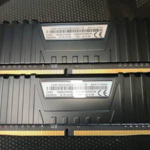 Corsair Desktop Ram 8GBx2 共16GB DDR4 3200