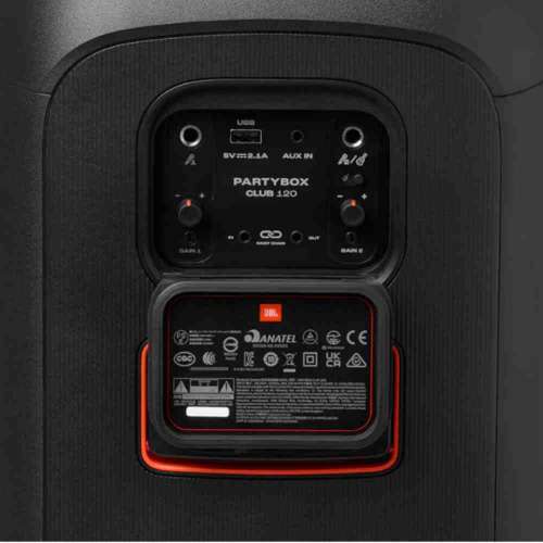 JBL PartyBox Club 120 便攜式藍牙派對喇叭 | 12小時強勁音效 + 科幻燈光秀 | IPX4...