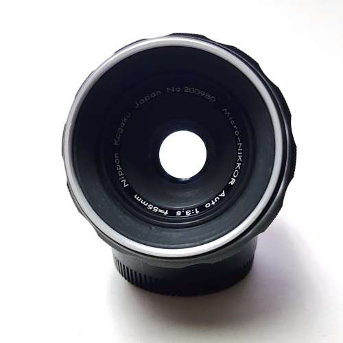 Nippon Kogaku Japan Micro-Nikkor Auto 55mm f3.5 Lens Non-Ai (銀嘴)