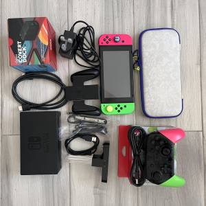 Nintendo Switch Splatoon 2 漆彈 主機連配件