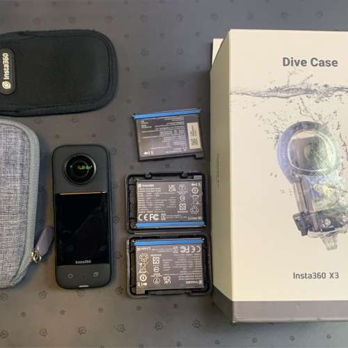 [觀塘實體店] 二手 Insta360 X3 (共3電+潛水殼) 行貨 *S72274* | Insta360 香港專門