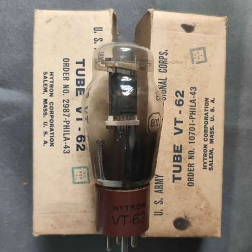 罕有 真空膽 VT-62 Hytron, JAN 全新有盒 一對