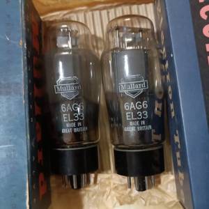 真空膽 EL33 mullard 貓乸KT61 全新 3支