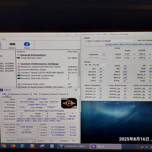 MSI B450, R7 2700X, 32GB RAM