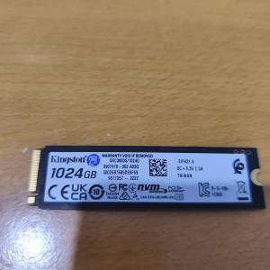 Kingston KC3000 1TB NVMe PCIe 4.0 M.2 card.