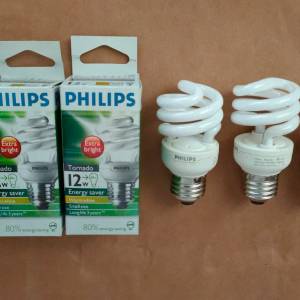 Philips 慳電膽 雪糕形 E27 黃光 12w