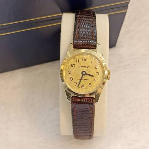 ⌚#議價請移玉步🌟no bargain  swiss made😍Vintage 🌟 「CHALET」MW手動上鏈22mm