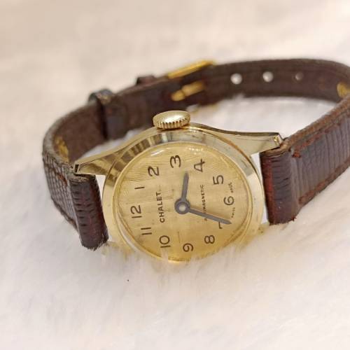 ⌚#議價請移玉步🌟no bargain  swiss made😍Vintage 🌟 「CHALET」MW手動上鏈22mm