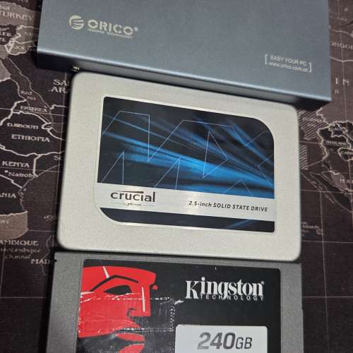 MX300 750GB SV300 240GB 連外置ssd盒