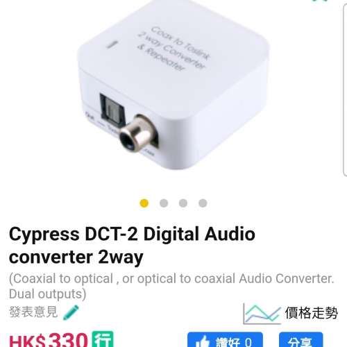 Cypress DCT-2 Digital Audio converter 2way