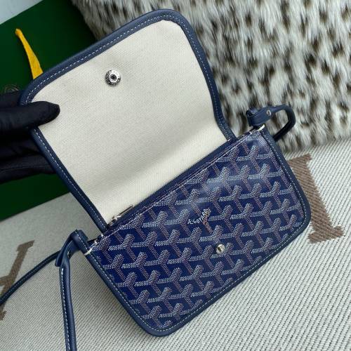 Goyard Plumet 包 单肩多用途 包包 深蓝色