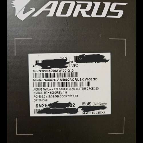 GIGABYTE GV-N5090 AORUSX W-32GD WATERFORCE