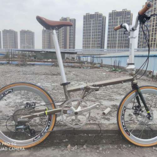 復古版 FNHON GUST FGC 2010 TIAGRA 10速 碟剎 20吋 451 鉻鉬鋼架 折叠車