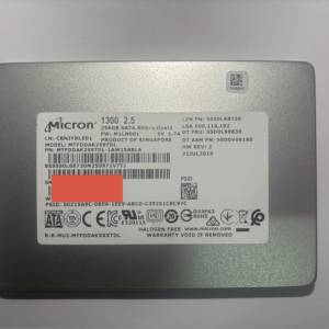 Micron 1300 256GB 2.5” SATA SSD