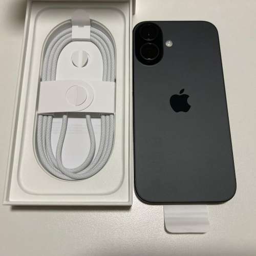 港行電池100% iPhone 16 256gb 蘋果保養到2025/10/3 what app 6497 6645