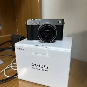 全新行貨富士Fujifilm X-E5 XE5 銀色 with XF 23mm F2.8 R WR 鏡頭 kit set