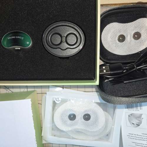 SNORE CIRCLE 智能喉部脈衝止鼾器 YA4300｜AI 智能算法 + 雙脈衝技術｜改善打鼾 附...
