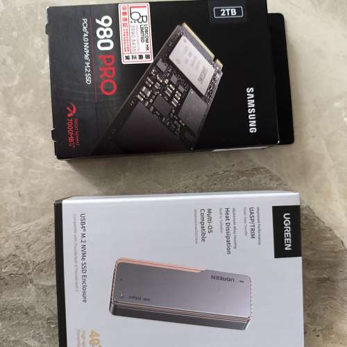 980 pro 2Tb + ugreen usb 4.0 ssd enclosure