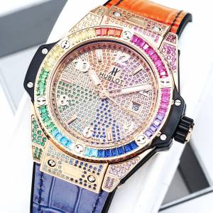 K8新品 HUBLOT 宇舶表 恒宝Big Bang精钢彩虹彩钻/腕表💎