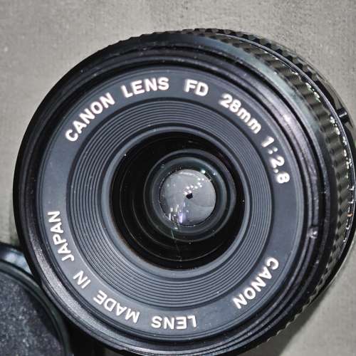 canon 28/2.8 FD 佳能 28mm 28 MF 手動鏡頭 鏡片通透冇花冇霉微塵 對焦環順暢 光圈...