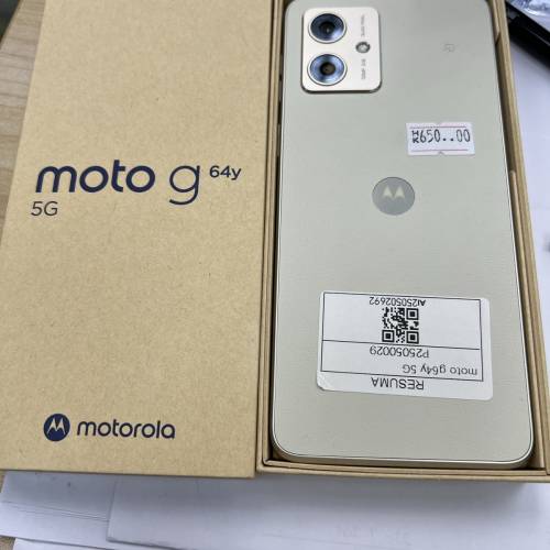 Motorola g64y 5G 4+128gb 650$