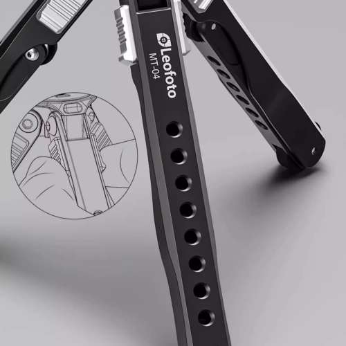 徠圖 Leofoto MT-04 Mini Tripod 強化鋁合金迷你桌面三腳架