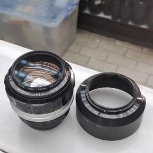 NIKON NIKKOR-S 55MM F1.2 + HS-3 HOOD Ai MOUNT