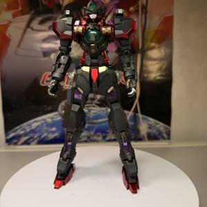 MG 1:100 機動戰士高達 高達00F戰記 黑色正義女神高達F型 噴塗 已砌 副廠 高達模型